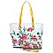 Flower Printed 2-in-1 Shopper