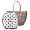 Fashion Laser Cut Mesh See Thru 2-in-1 Shopper