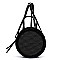 Straw Round 2-way Crossbody Bag