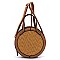 Straw Round 2-way Crossbody Bag