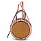 Straw Round 2-way Crossbody Bag