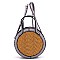 Straw Round 2-way Crossbody Bag
