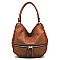 Front Zipper Satchel