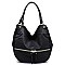 Front Zipper Satchel