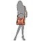 Front Zip Pocket Shoulder Bag Hobo