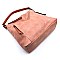 Front Zip Pocket Shoulder Bag Hobo