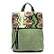 Medium Snake Print Convertible Backpack Shoulder Bag