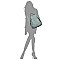 Fashion Zip Pocket Convertible Backpack