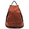 Fashion Zip Pocket Convertible Backpack