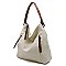 Front Zip Pocket Shoulder Bag Hobo