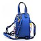 ConvertibleFlower Leopard Drawstring Satchel/Tote Bag