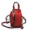 Leopard Print Drawstring Satchel
