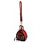 Leopard Print Drawstring Satchel
