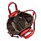 Leopard Print Drawstring Satchel