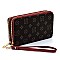 MONOGRAM 2ZIP AROUND CLUTCH WALLET WRISTLET