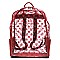 Large Transparent Monogram Backpack