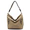 Front Zipper 2-in-1 Bucket Shoulder Bag