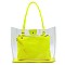 Neon See Thru 2-in-1 Shopper