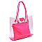 Neon See Thru 2-in-1 Shopper