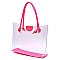 Neon See Thru 2-in-1 Shopper