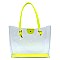 Neon See Thru 2-in-1 Shopper