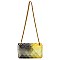 Quilt Embossed Multi Color Jelly Classic Shoulder Bag