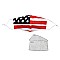 Pack of 10 Fashion Cotton US FLAG Mask with PM2.5 Filter