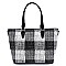 Fashion Straw Woven Printed Shopper