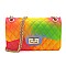 MULTI COLORED JELLY SHOULDER BAG