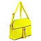 Multi Compartment Zip Tassel Crossbody Bag