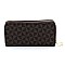 Zip Around Monogram Wallet Wristlet