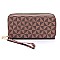 Zip Around Monogram Wallet Wristlet