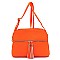 Multi Compartment Zip Tassel Crossbody Bag