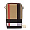 Plaid Check Tartan Crossbody Bag Cell Phone Purse