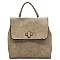 Twist Lock Flap Convertible Backpack