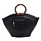 Ostrich Croc Multi Patchwork Satchel