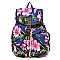 Canvas Tropical Flower Printed Backpack