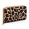 3-in-1 Leopard Print Convertible Backpack Wallet Set