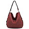 Woven Shoulder Hobo Bag