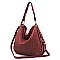 Woven Shoulder Hobo Bag