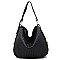 Woven Shoulder Hobo Bag