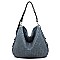 Woven Shoulder Hobo Bag