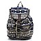 Abstract Printed Canvas Backpack
