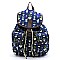 CACTUS DESIGN FAUX LEATHER BACKPACK