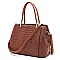 Top Handle Croc Alligator Satchel