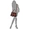 Top Handle Croc Alligator Satchel