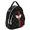 BEE ACCENT MONOGRAM Satchel / Backpack CONVERTIBLE