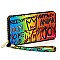 Stylish Multi Graffiti Print Zip Around Wallet Wristlet