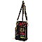 Trendy Multi Graffiti Print Cell Phone Purse Crossbody Bag