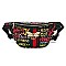 Multi Graffiti Bee Charm Fanny Pack - Waist Bag